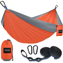 Hamac de camping de 225 kg cu curele pentru copaci și geantă de transport – portabil pentru drumeții, plajă, călătorii – compatibil cu