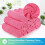 Lot de 12 serviettes de nettoyage en microfibre rose 1