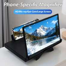 Lupa de pantalla HD para teléfonos móviles - Portátil, aumento de 2 a 3X, protección ocular, idea de regalo