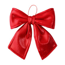 Gran lazo de terciopelo para árbol de Navidad (rojo/verde/dorado), adorno colgante, colgante para árbol de Navidad para decoración navideña y de