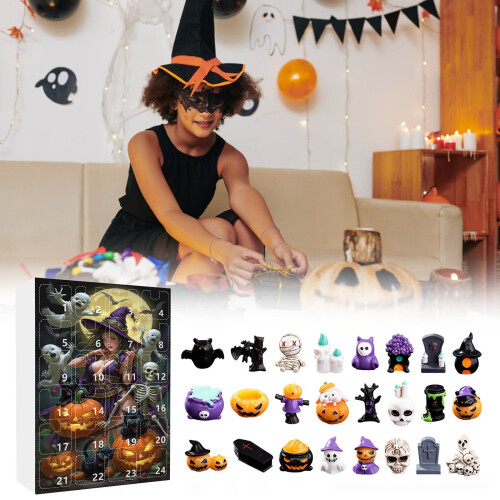 Ημερολόγιο Αντίστροφης Μέτρησης για το Halloween2025Σετ τυφλών έκπληξης με παιχνίδια 1