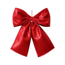 Laços de tecido para decoração de Natal - 35x30cm, superfície brilhante, para topo de árvore de Natal, guirlanda, lareira, escada, decoração