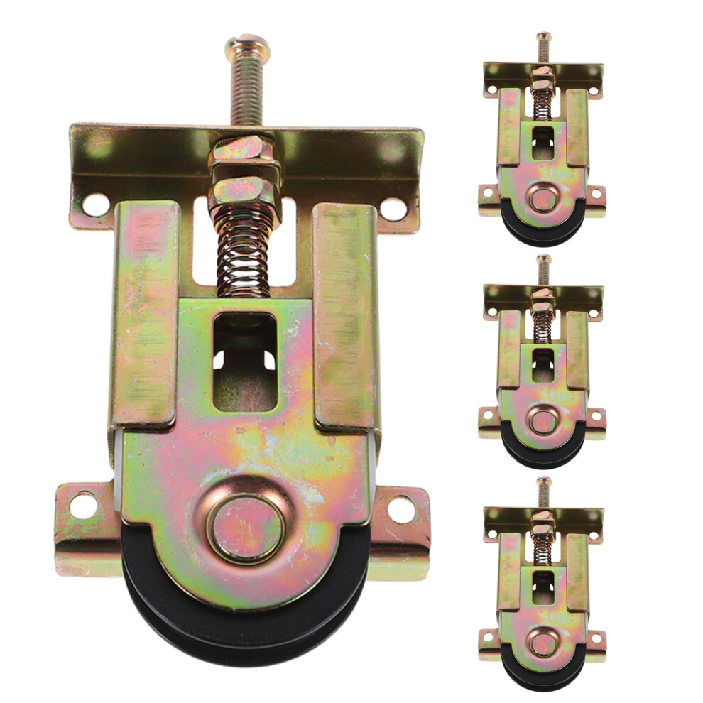 4Pcs Sliding Door Wheels Heavy Duty Cabinet Door Rollers Silent Operation For Wardrobe 9402001154538