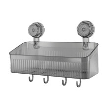 Support de rangement à ventouse pour articles de toilette, 1 pièce