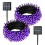 Συσκευασία 2 τεμαχίων 72ft Μωβ Ηλιακά Φώτα Halloween, 400LED, Αδιάβροχα, 8 Λειτουργίες, για 1