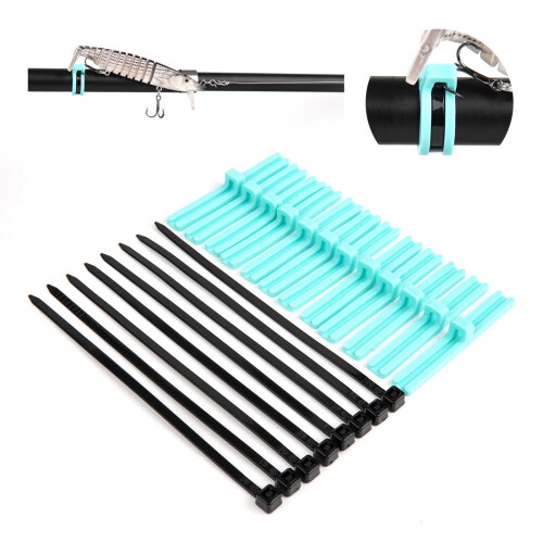 12Pcs Fishing Hook Keeper Portable Fishing Hook Storage Solution Elastic Silicone Secure Holder Enduring 1