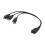Καλώδιο USB C θηλυκό σε 3 αρσενικά τύπου C/Micros 5 ακίδων/Mini 5 ακίδων, ανθεκτικότητα, 4