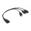 Καλώδιο USB C θηλυκό σε 3 αρσενικά τύπου C/Micros 5 ακίδων/Mini 5 ακίδων, ανθεκτικότητα, 5