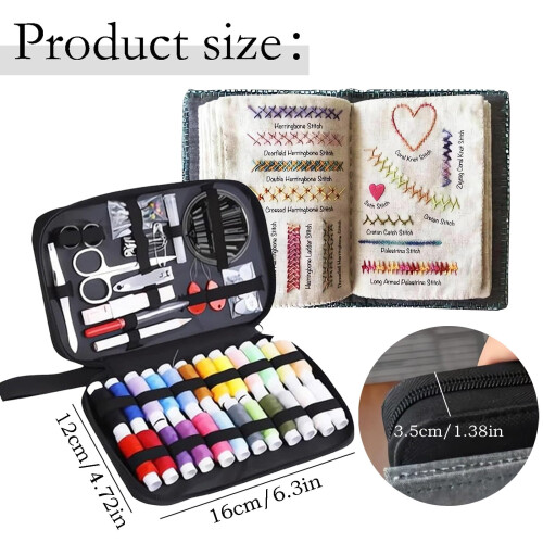 Kit per ricamo con libro di punti, strumenti e tutorial 1