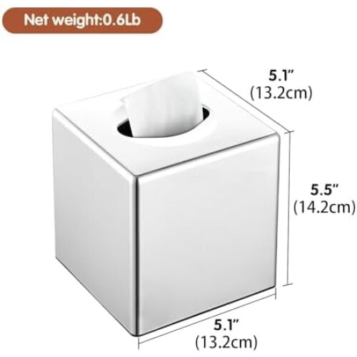 Firkantet lommetørkleboksdeksel – minimalistisk ABS-holder 2