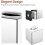 Firkantet lommetørkleboksdeksel – minimalistisk ABS-holder 4