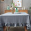 Nappe rectangulaire en coton résistant aux taches, style campagnard 7