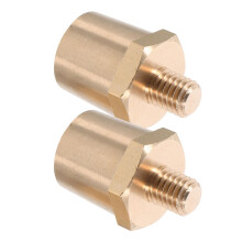 Golden Brass Car Battery Terminal Connector for Secure Connection 8mm Thread Screw Size 2pcs