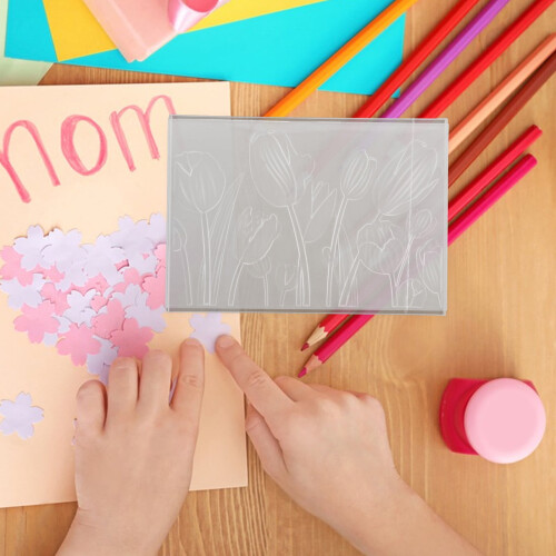Spring Flower Embossing Folder Plastic 1 Set