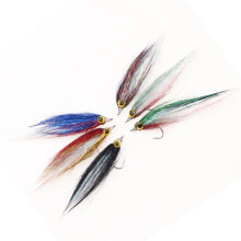 6pcs Artificial Fly Realistic Baits Fish Lures Ice Dub Minnow Fly for Salmon Fishing Accessories