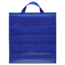 Teaching Pocket Chart 1Pcs Blue with Quick Content Change Oxford Fabric for Educators