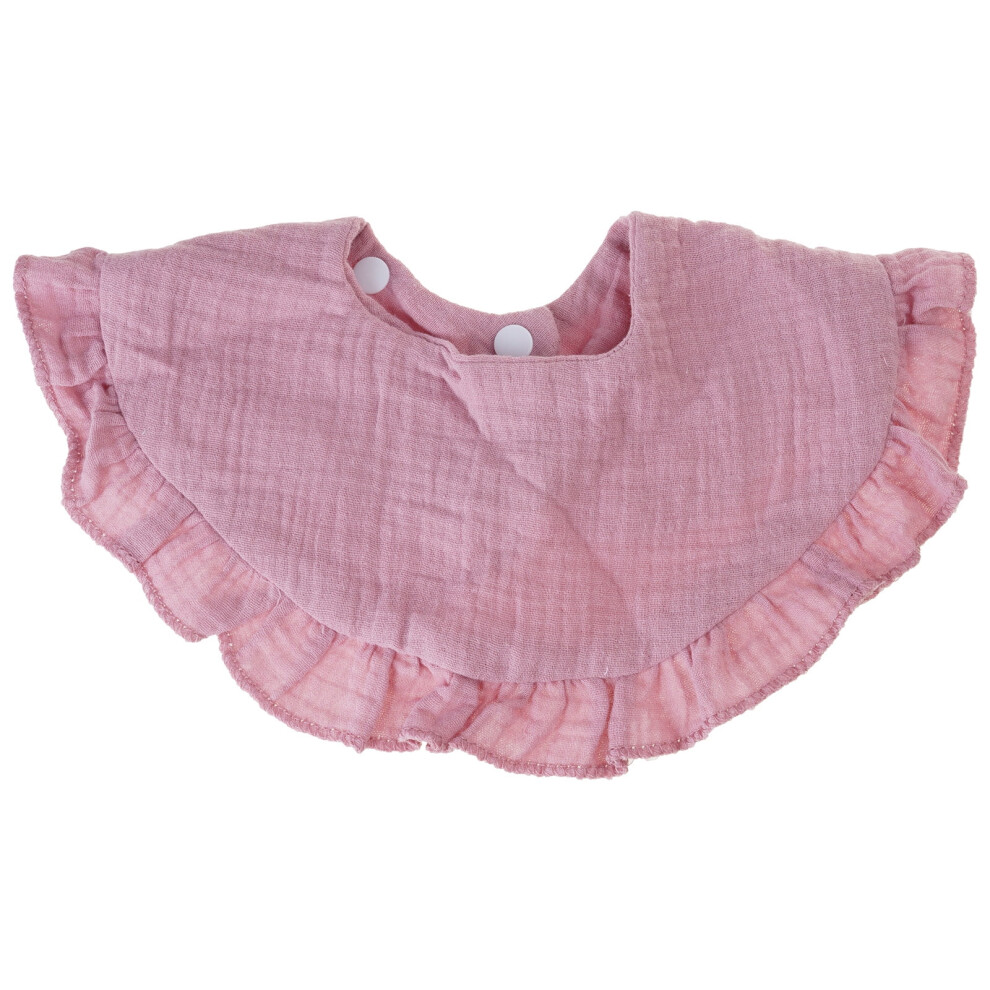 Baby Bibs Bandana Ruffle Edge Drooling Bib Infant 0-18M Teething Bibs High Absorbent Saliva Towel Shower Gift