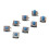 30pcs 6.2x6.2mm Momentary Tactile Push Button Switch Blue 2