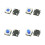 30pcs 6.2x6.2mm Momentary Tactile Push Button Switch Blue 4