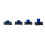 30pcs 6.2x6.2mm Momentary Tactile Push Button Switch Blue 5
