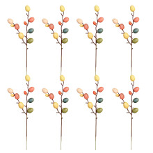 Juego de decoración de huevos de Pascua, centro de mesa floral de primavera, 8 piezas