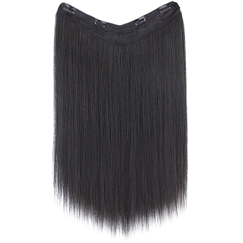 Wig Straight Human Hair Wigs Long Extensions Set Pieces for Women High Temperature Wire Miss
