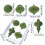 4 Light Green Christmas Tree Ball Ornaments 2