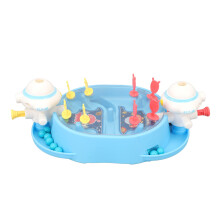 Mini jeu interactif de bataille pour enfants – Jeu de tir à billes en plastique bleu, divertissant et facile à utiliser, pour 2 joueurs
