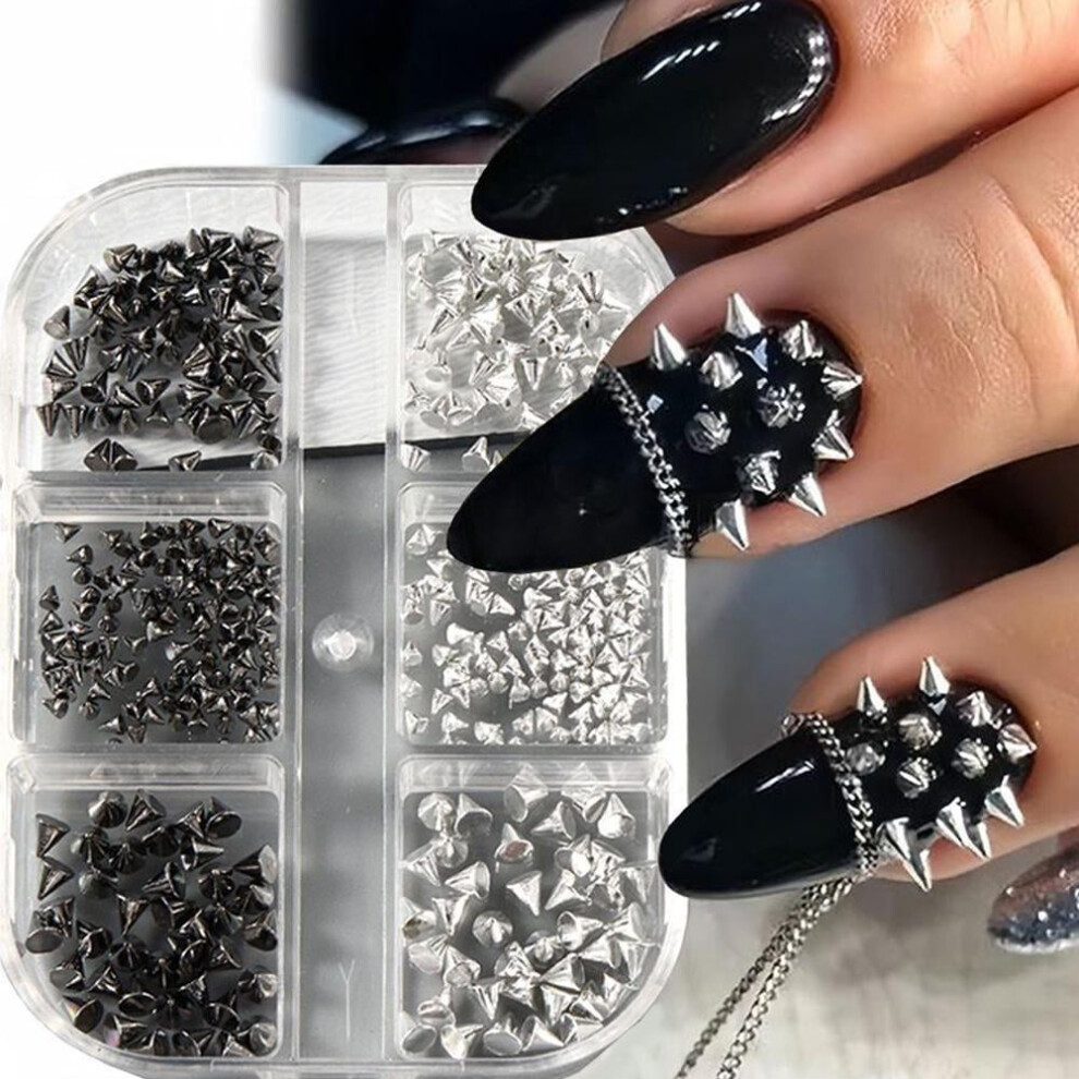 Punk Nail Rivet Decorations 6-Piece Set