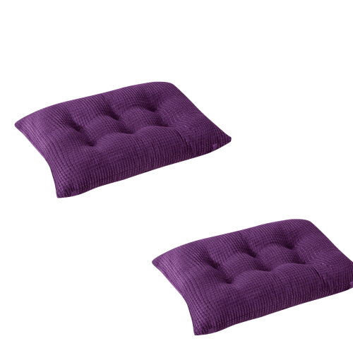 Sitzkissen, Stuhlpolster, einfarbig, 2er-Pack