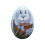 Hand-Painted Resin Easter Egg Ornament 1.6 x 2.4 in 2