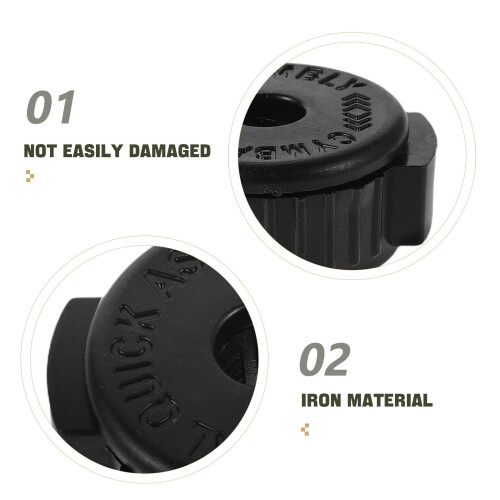 8pcs Black Plastic Drum Lug Locks Quick Release Cymbal Accessories for Secure Performance Setup 2