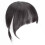 Flequillo postizo negro con clips – Extensión de cabello para dar volumen 1