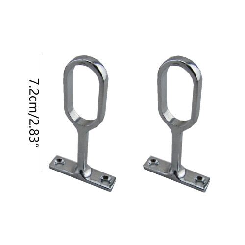 Flangestangholder i zinklegering, 2-pak 1