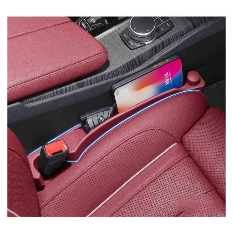 2-Pack Car Seat Gap Filler With Organizer & Hook, 3-In-1 Universal Fit For Suv/Truck (Deep ), Compatible With Most Vehicles Brown 9085618359512