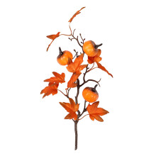 Décoration de table automnale pour Thanksgiving : citrouille, feuille d’érable et eucalyptus | Centre de table pour fête et repas d’automne
