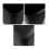 3-Pack Black 4.5 Gallon Trash Can Wastebasket, Garbage Container Bin 3