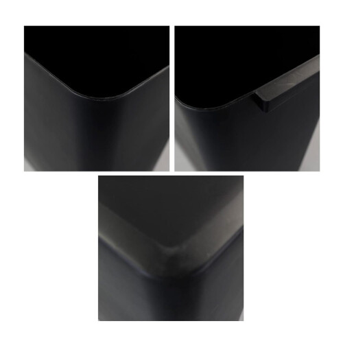 3-Pack Black 4.5 Gallon Trash Can Wastebasket, Garbage Container Bin 2