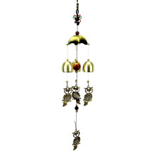 Carillon à vent hibou à clochette d'une minute – Sonorité profonde et mélodieuse pour la décoration intérieure et extérieure, idéal pour le
