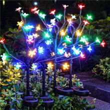 4-Pack Solar Garden Lights, 80-LED Outdoor Decorative Fairy Lights for Pathway, Yard, and Gardening Gifts – Compatible with Outdoor Use