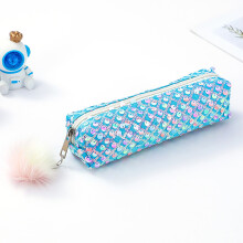 Glitzerkreidebeutel, glänzendes Federmäppchen, Aufbewahrungsbox für Pailletten in Lerngruppen, Kosmetik-Organizer für Schulbedarf,