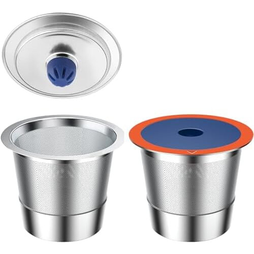 Genanvendelige K-kopper i rustfrit stål til Keurig 1.0 og 2.0 (2 stk.)