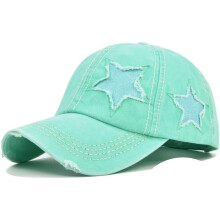 Retro nastaviteľná baseballová šiltovka s päťcípymi hviezdami pre mužov a ženy, unisex, praná, poškriabaná, rozstrapkaná