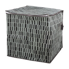Grand sac de rangement pliable avec poignées et fermeture éclair renforcée – Motif à carreaux, pliable pour la literie, les voyages et la maison