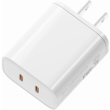 35W dubbele USB-C GaN-oplader compatibel met Apple iPhone 16/15/14/13/12, iPad, Watch Series 10–5