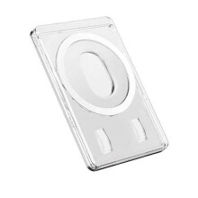 Frostet magnetisk Mag-sikker pung til mobiltelefon med kortholder til telefoncover