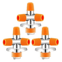 Lot de 3 raccords de descente de tuyau de lavage ABS40/50, raccords 3/4 voies anti-odeurs et anti-débordement.