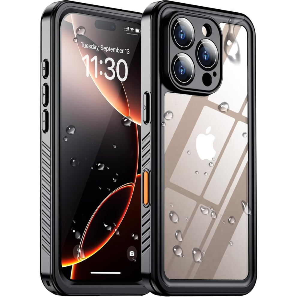 Iphone 16 Pro Max Case: Waterproof Ip68, Built-In Screen & Camera Protector, 16Ft Submersible, Military-Drop & Shockproof 9485826520290
