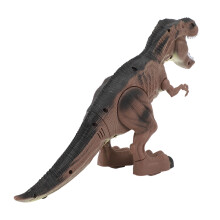Dinosauro giocattolo marrone che cammina 31x7x17cm 2xAA Ruggente