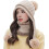 Γυναικείο χειμωνιάτικο καπέλο Beanie Circle Set Κασκόλ Pompoms Περουβιανό σκι χιόνι αυτί 1